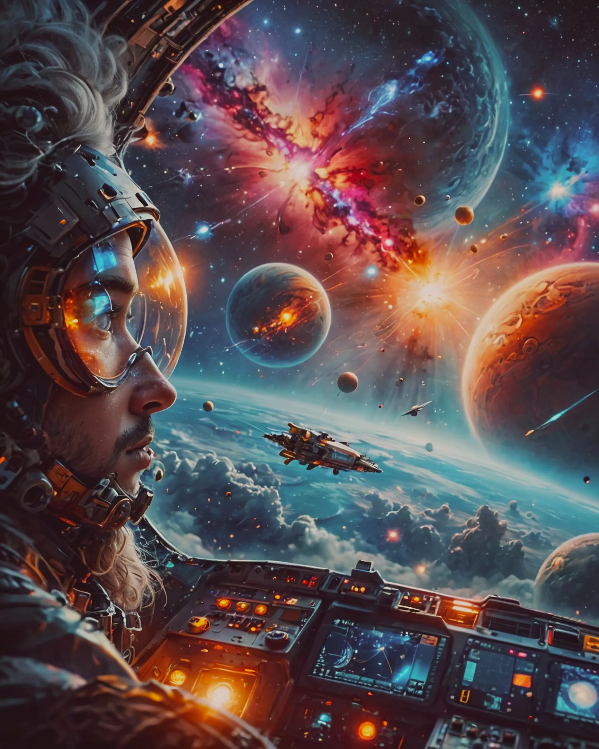 Imagine a visionary explorer out - Free AI Photo Generator - starryai