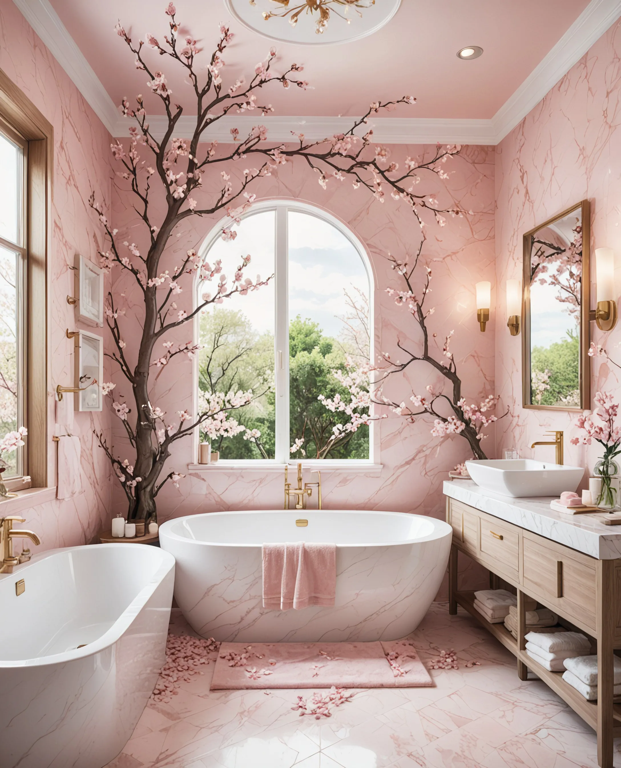 Modern high-end cherry blossom - Free AI Photo Generator - starryai