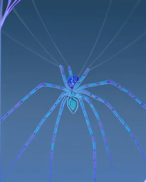 A transparent image of a spider