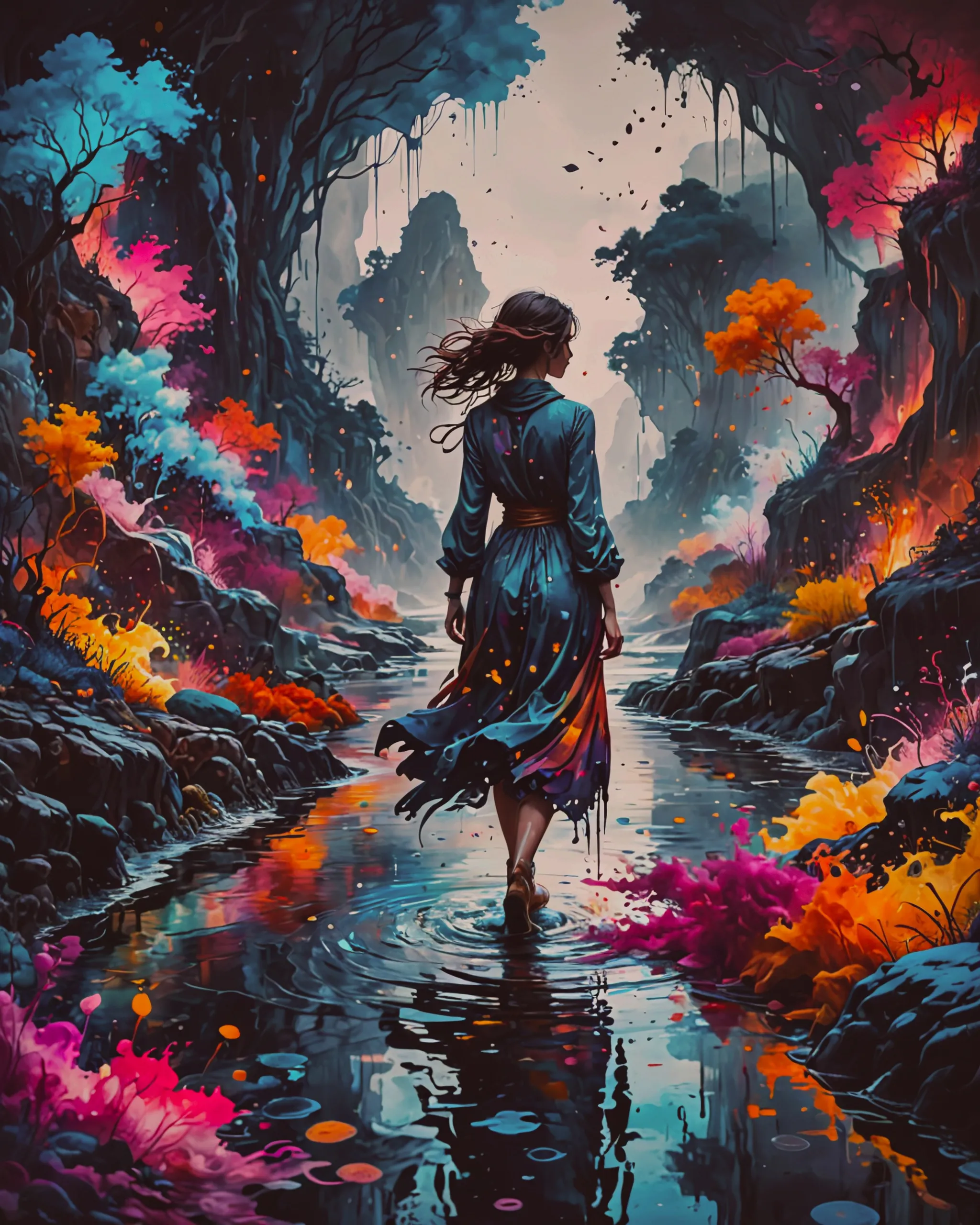 a captivating scene where a on - Free AI Photo Generator - starryai