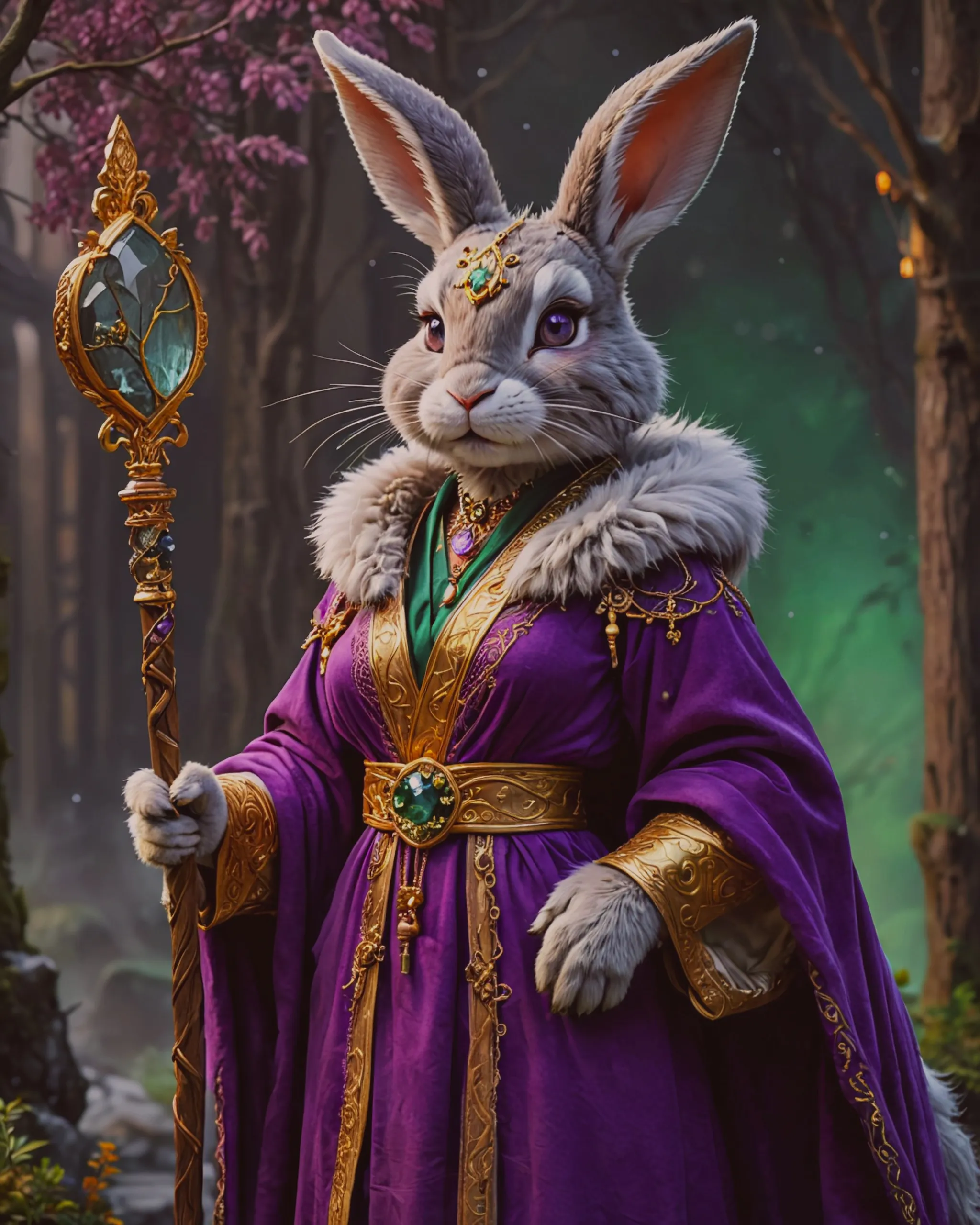 Female Anthropomorphic Bunny grey - Free AI Photo Generator - starryai