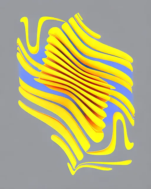 Fractal infinite waves yellow . Let this optical illusion transport viewers to a world of wonder and enchantment.