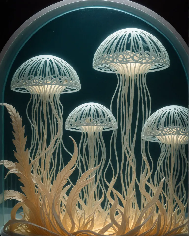 Jellyfish inerior light - Free AI Photo Generator - starryai