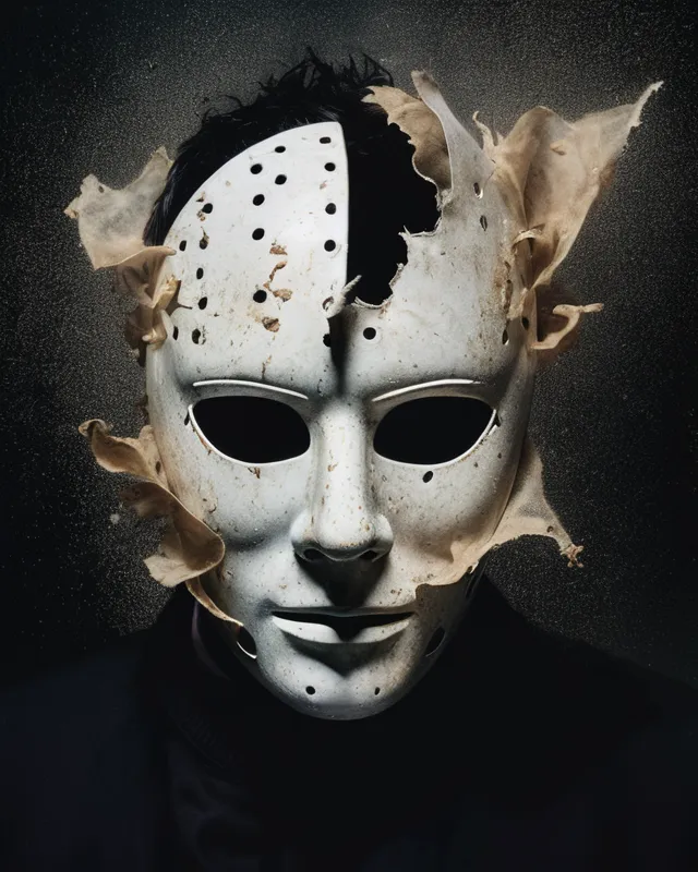 Disintegrating Mask - Free AI Photo Generator - starryai