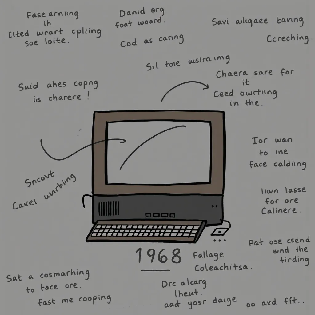 An old computer in the year 1996.