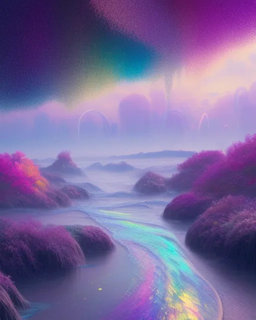 Create a scene where waves water - Free AI Photo Generator - starryai
