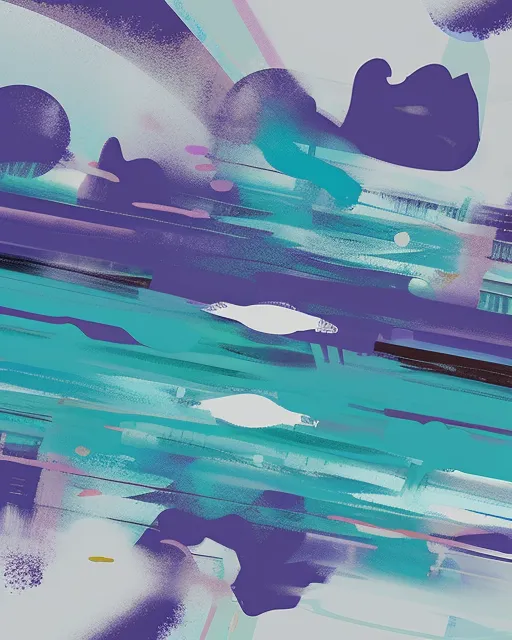 abstract painting titled "The on - Free AI Photo Generator - starryai