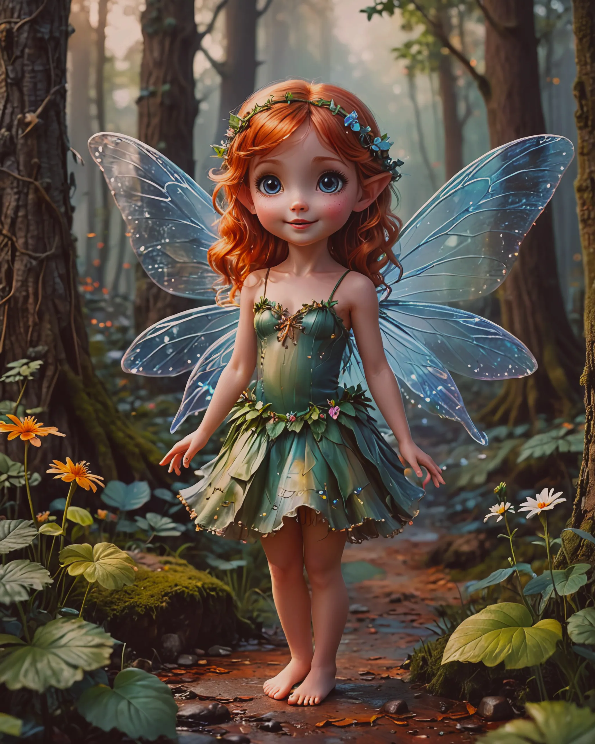 A cute fairy woods - Free AI Photo Generator - starryai