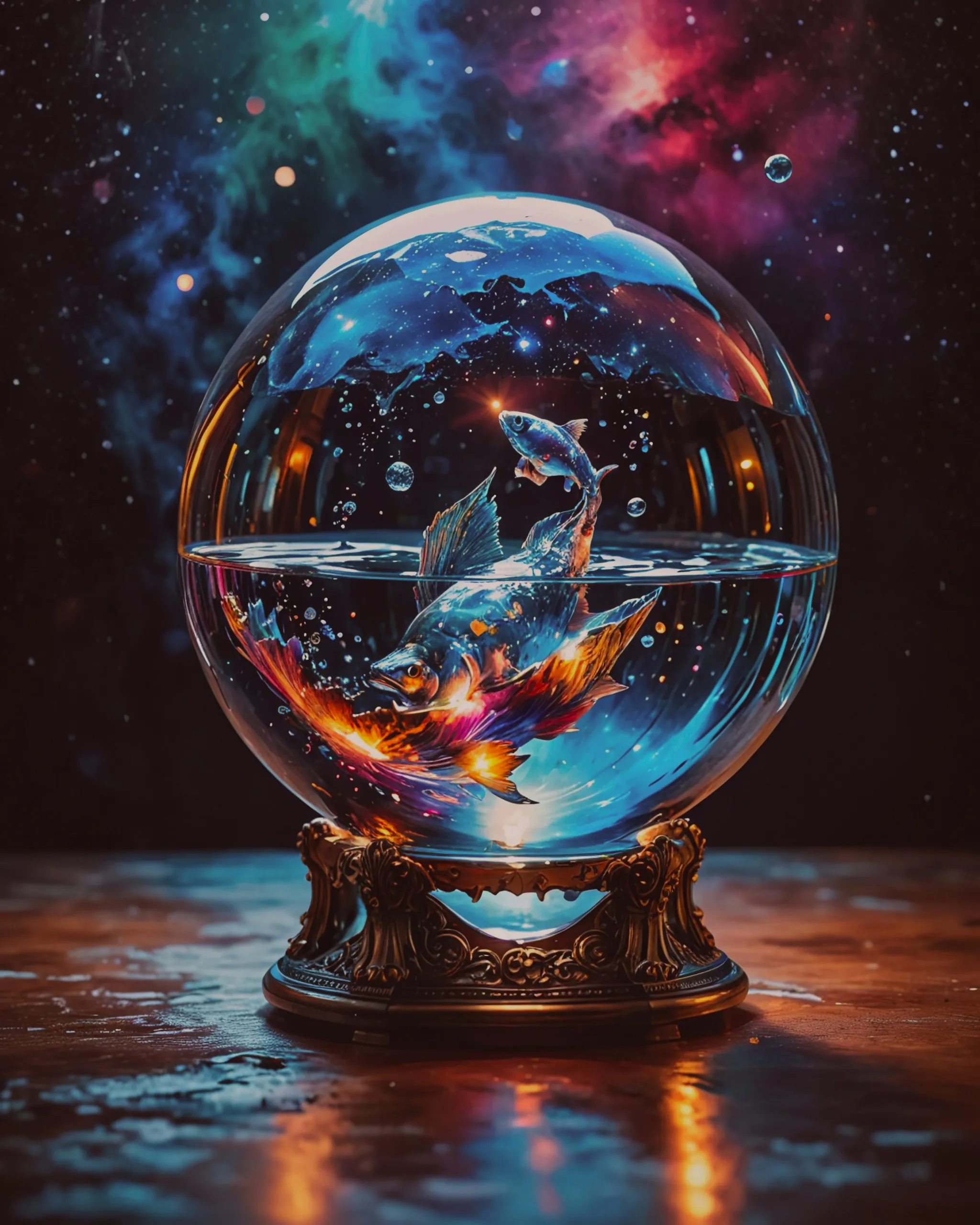 prismatic art, a crystal earth - Free AI Photo Generator - starryai
