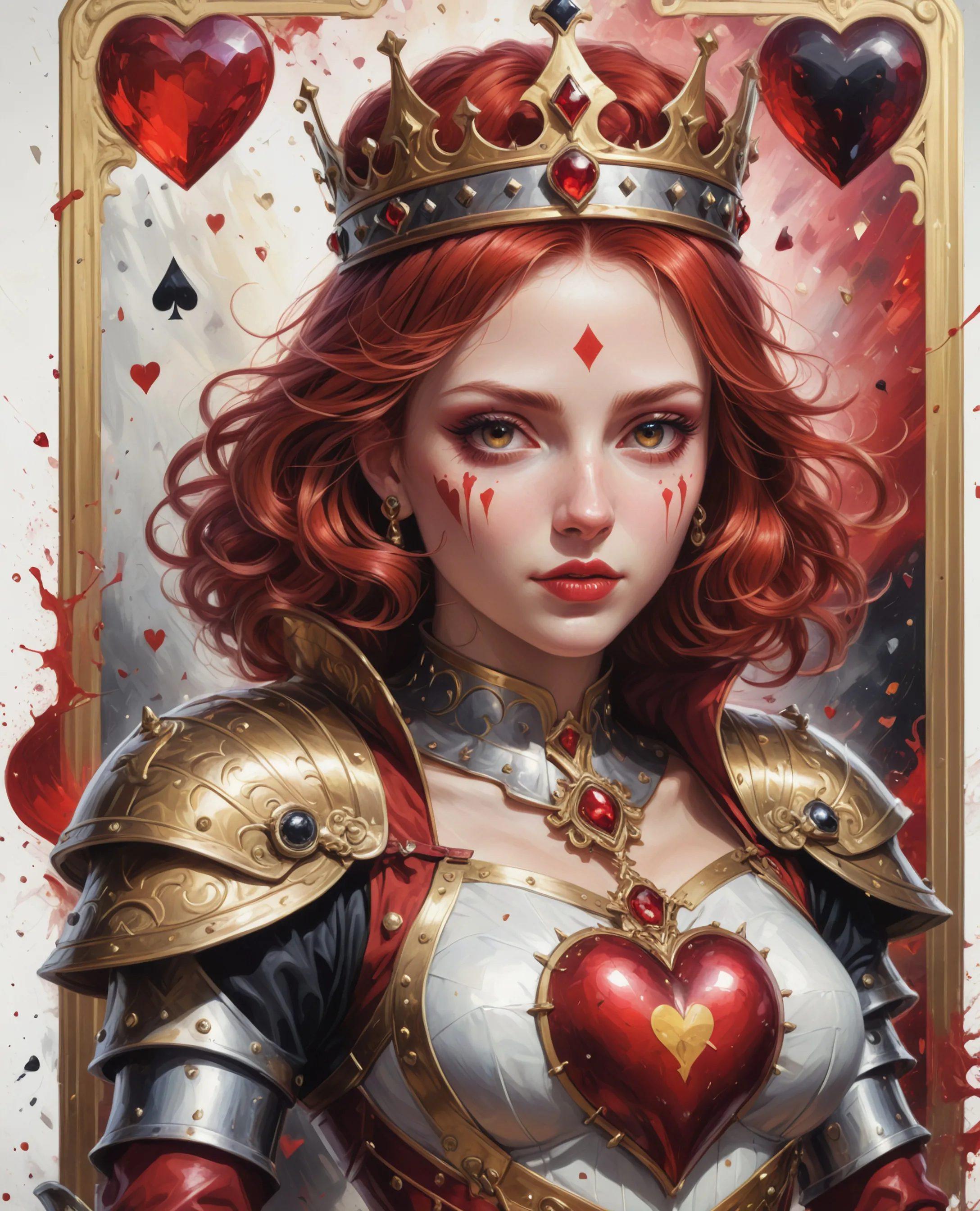 Queen hearts - Free AI Photo Generator - starryai