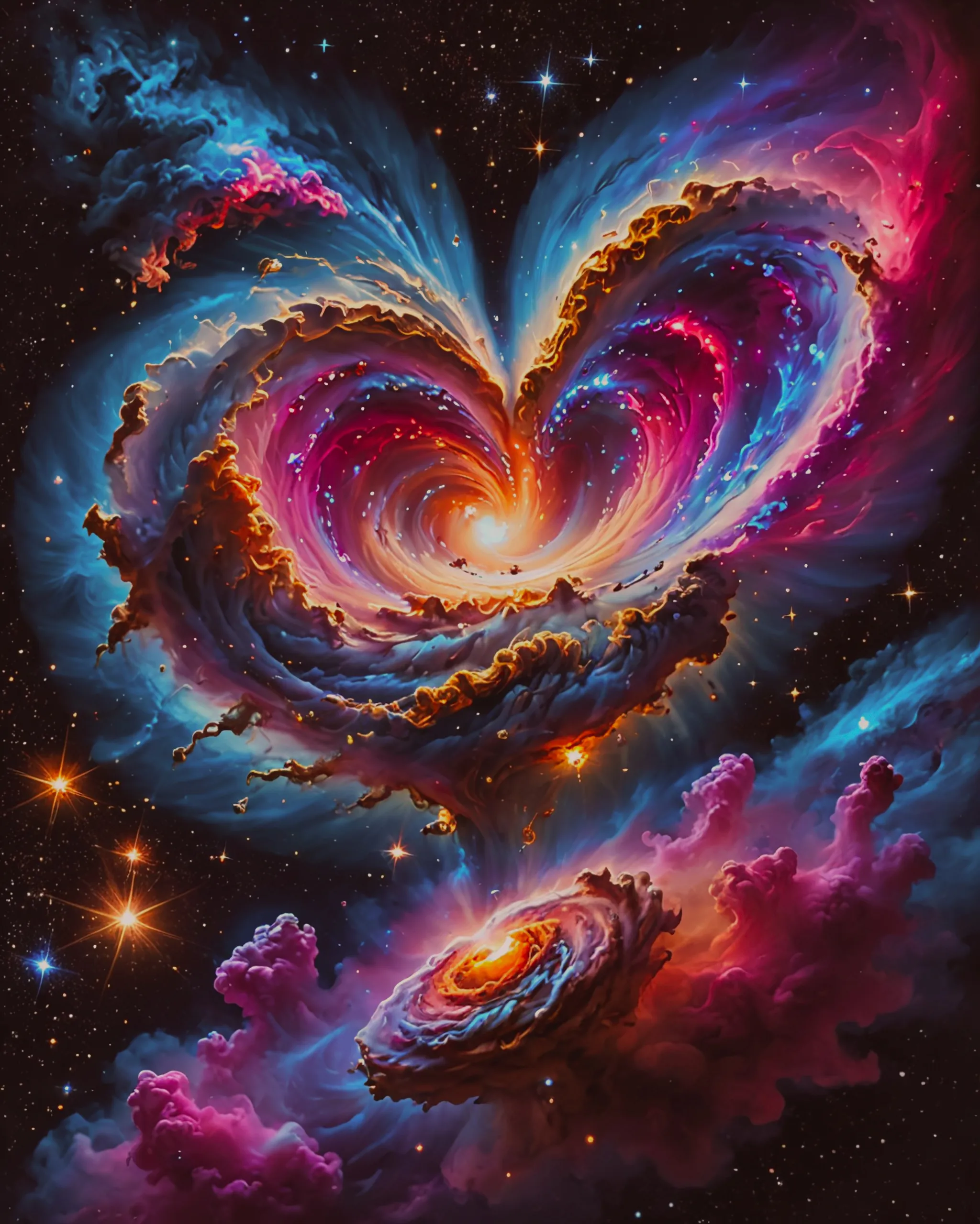 Cosmic swirls - Free AI Photo Generator - starryai