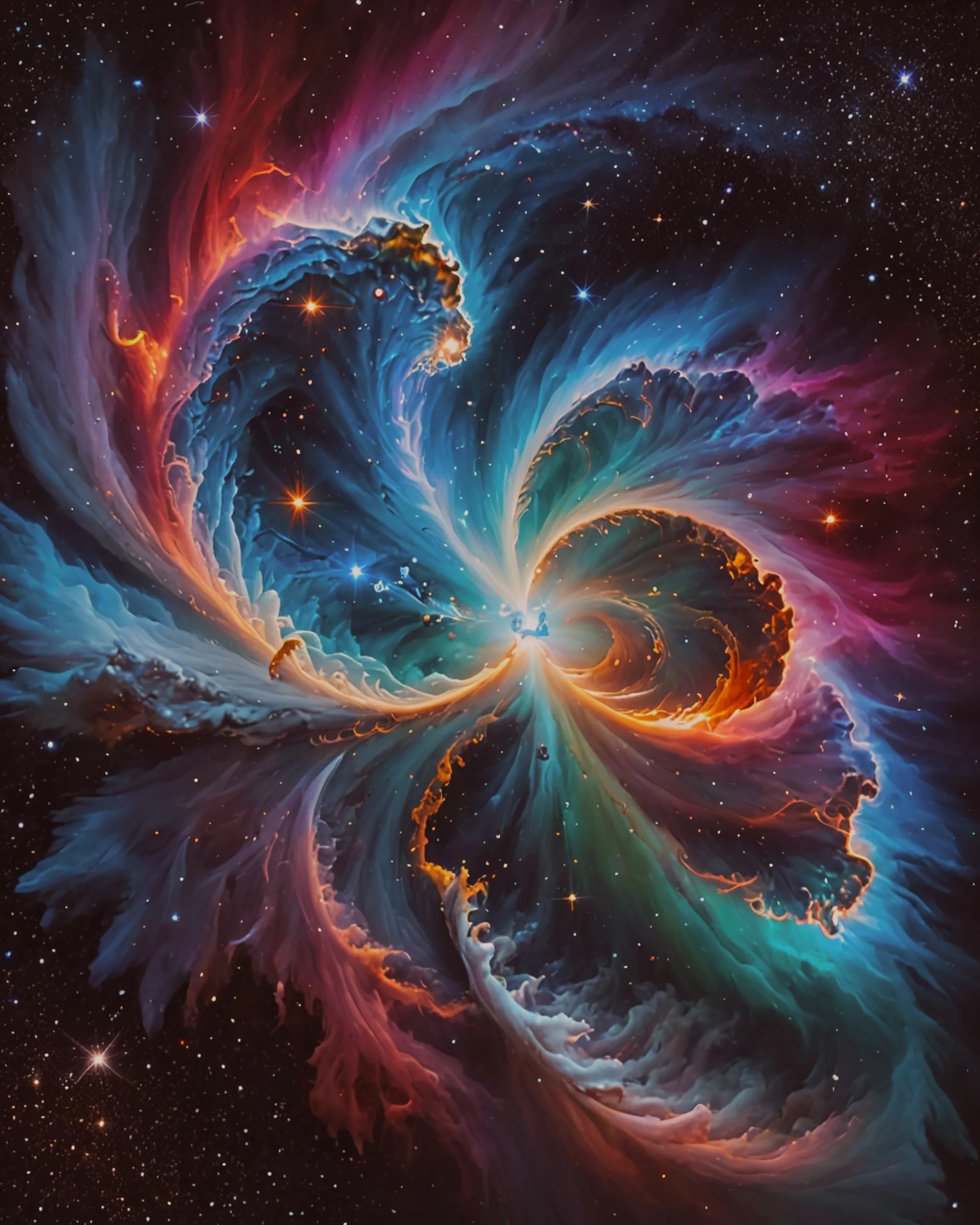 A celestial being releasing - Free AI Photo Generator - starryai