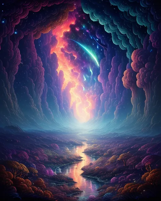 You could see entire galaxy her - Free AI Photo Generator - starryai