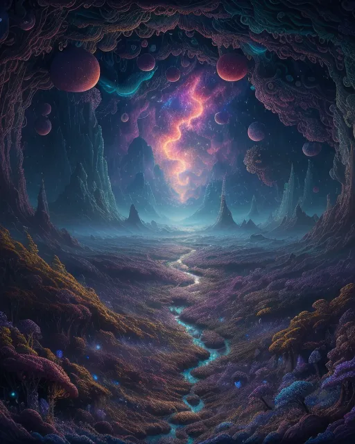 You could see entire galaxy her - Free AI Photo Generator - starryai