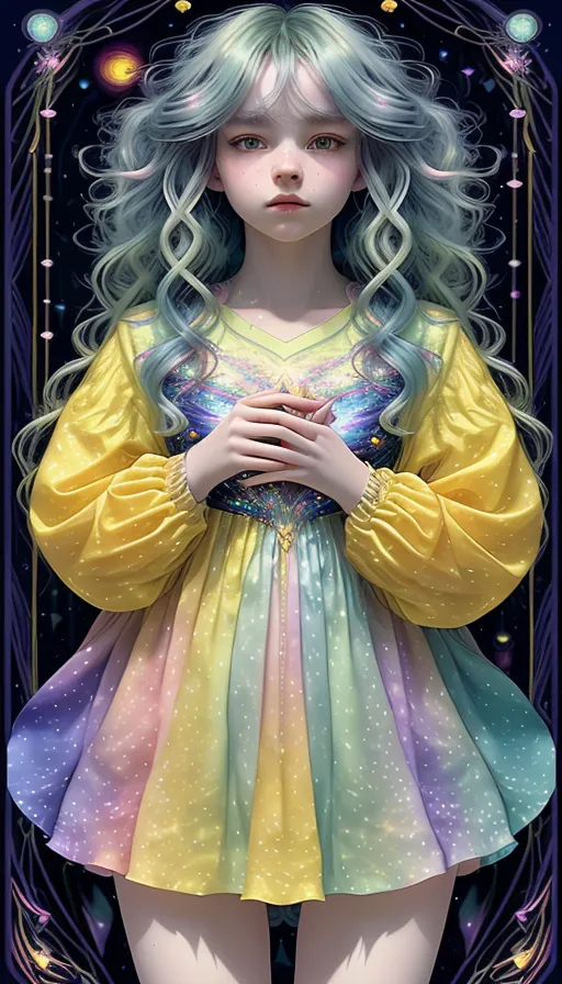 Create a beautiful starry night - Free AI Photo Generator - starryai