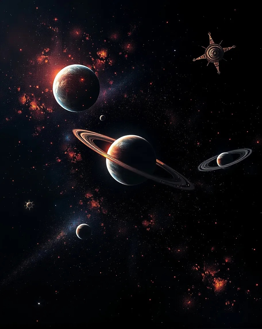 galaxy, space, stars, planets, - Free AI Photo Generator - starryai