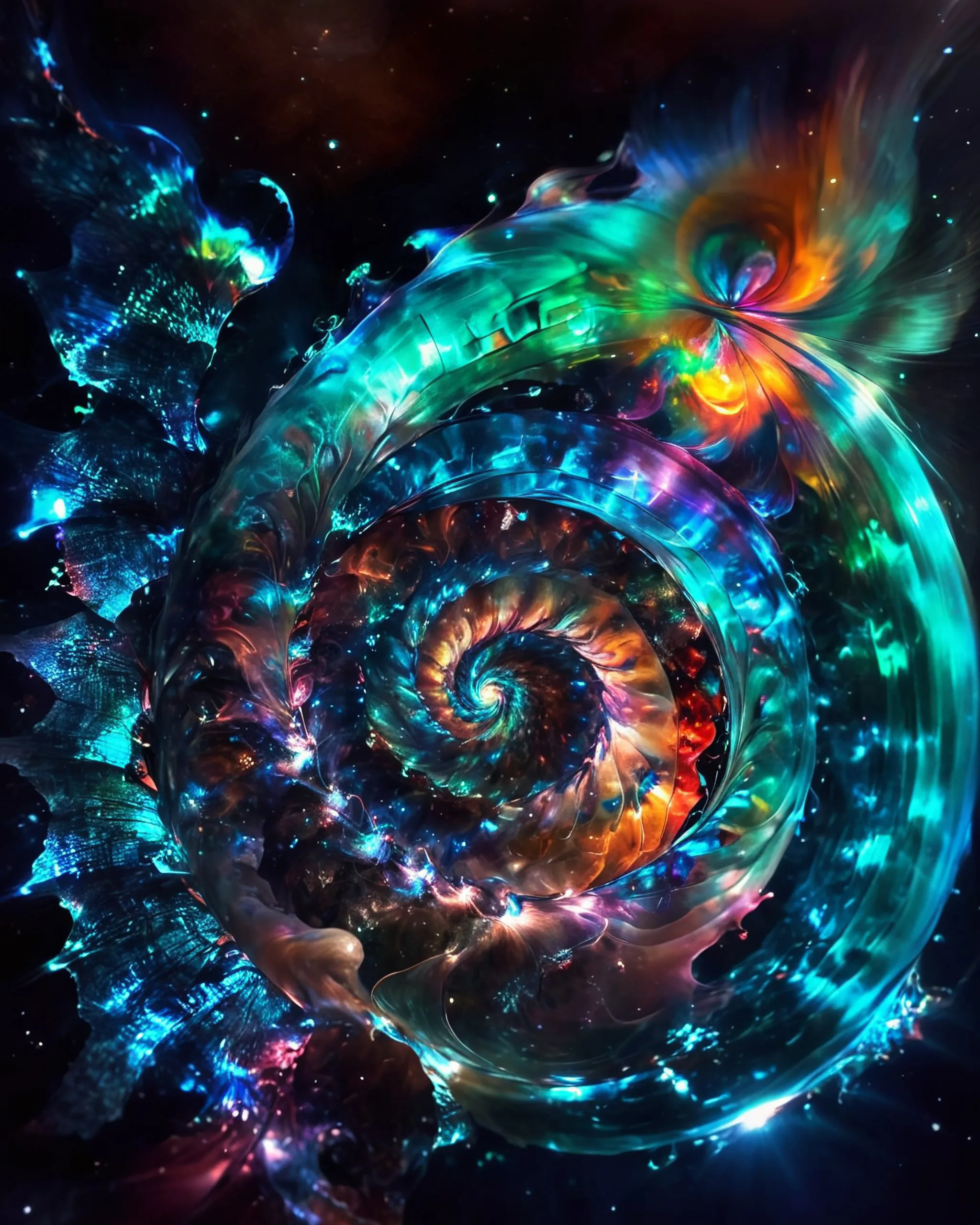 a Fractal Chroma Cosmos colorful - Free AI Photo Generator - starryai