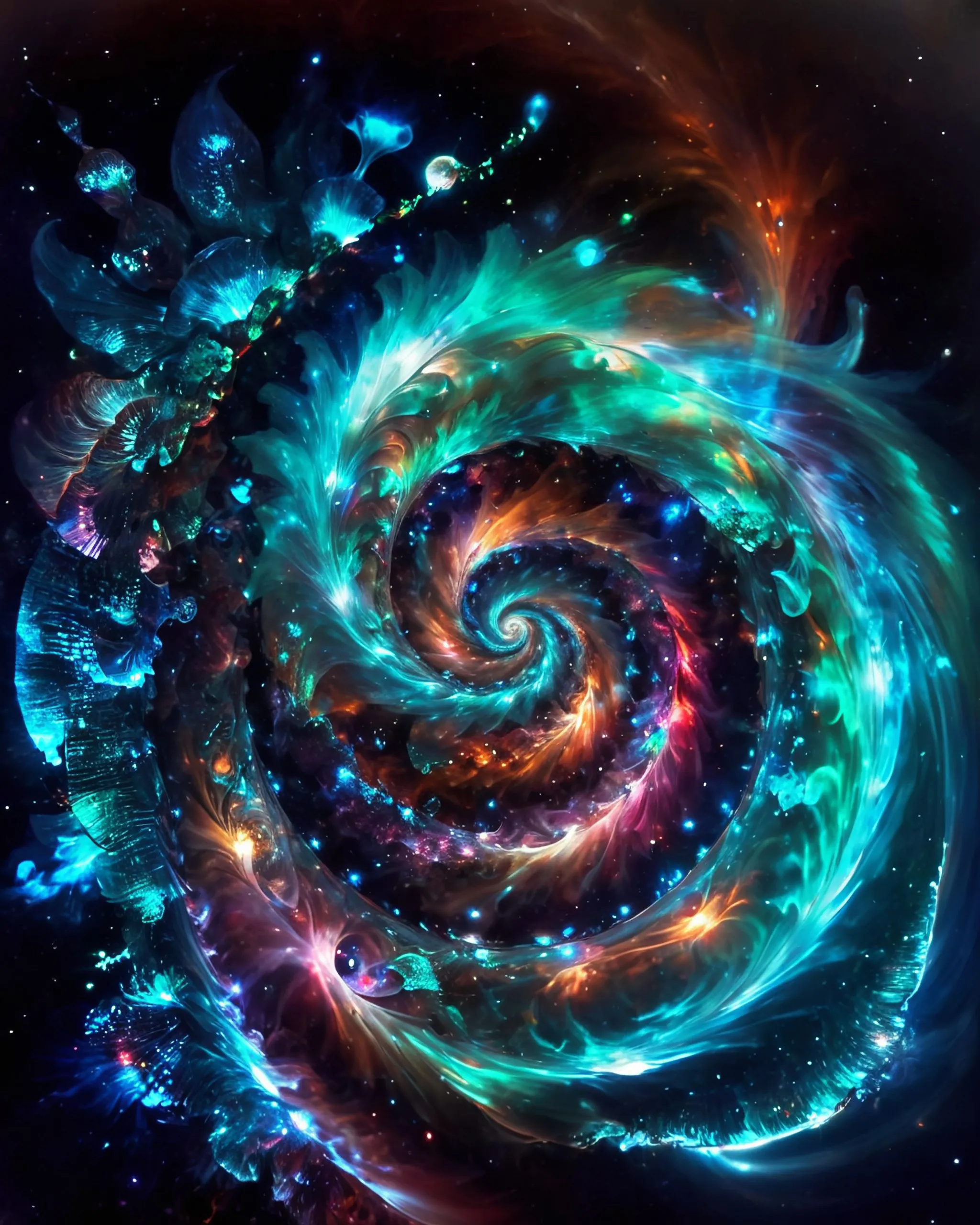 a Fractal Chroma Cosmos colorful - Free AI Photo Generator - starryai