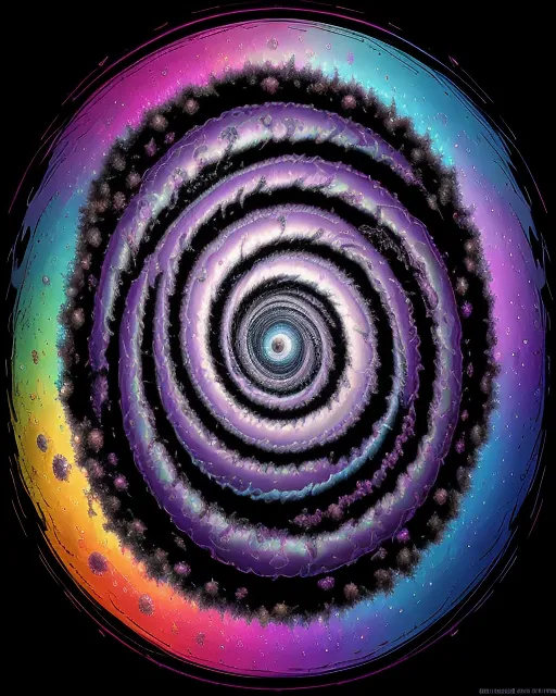 a swirl galaxies all colors you - Free AI Photo Generator - starryai