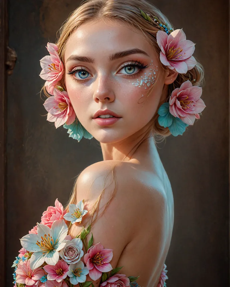 I'm a fitting floral dress.I have - Free AI Photo Generator - starryai