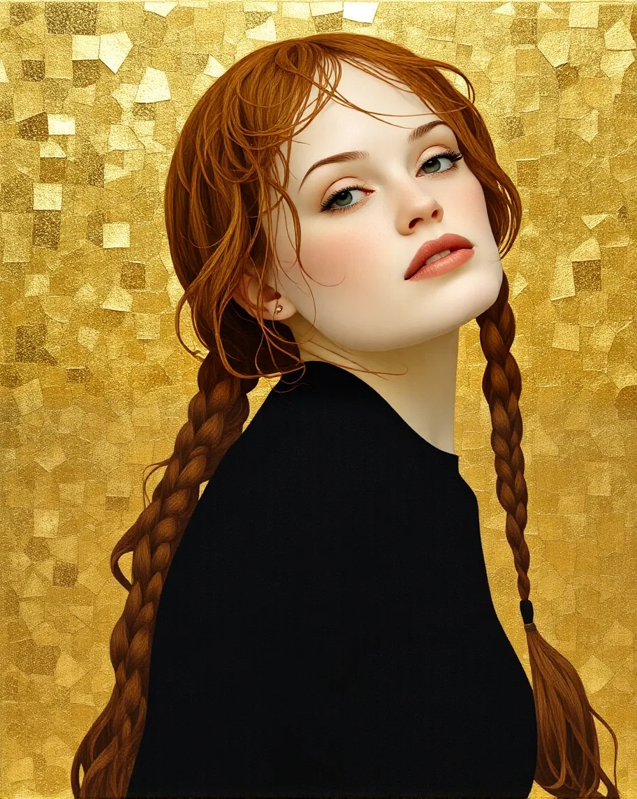 portrait of a pretty redheaded girl