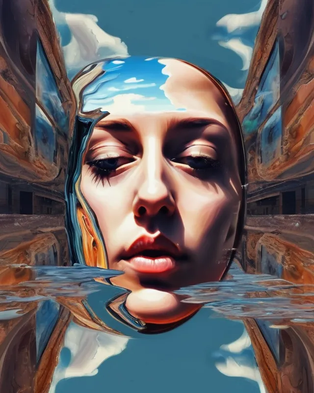 A distorted digital painting - Free AI Photo Generator - starryai