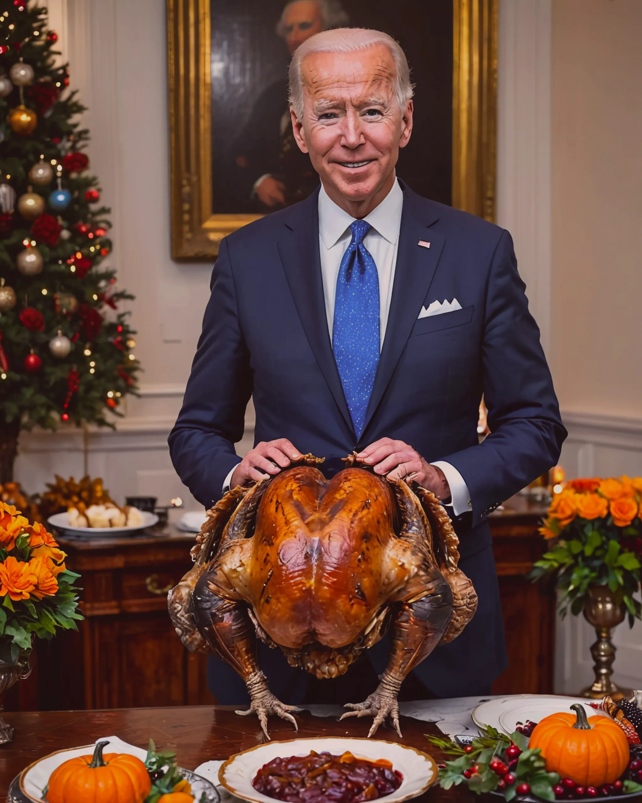 Joe Biden pardons turkey 