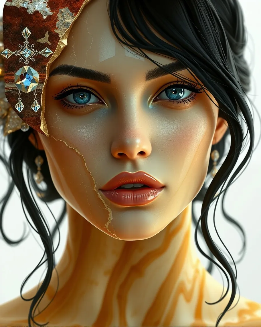 Digital artwork capturing a woman - Free AI Photo Generator - starryai