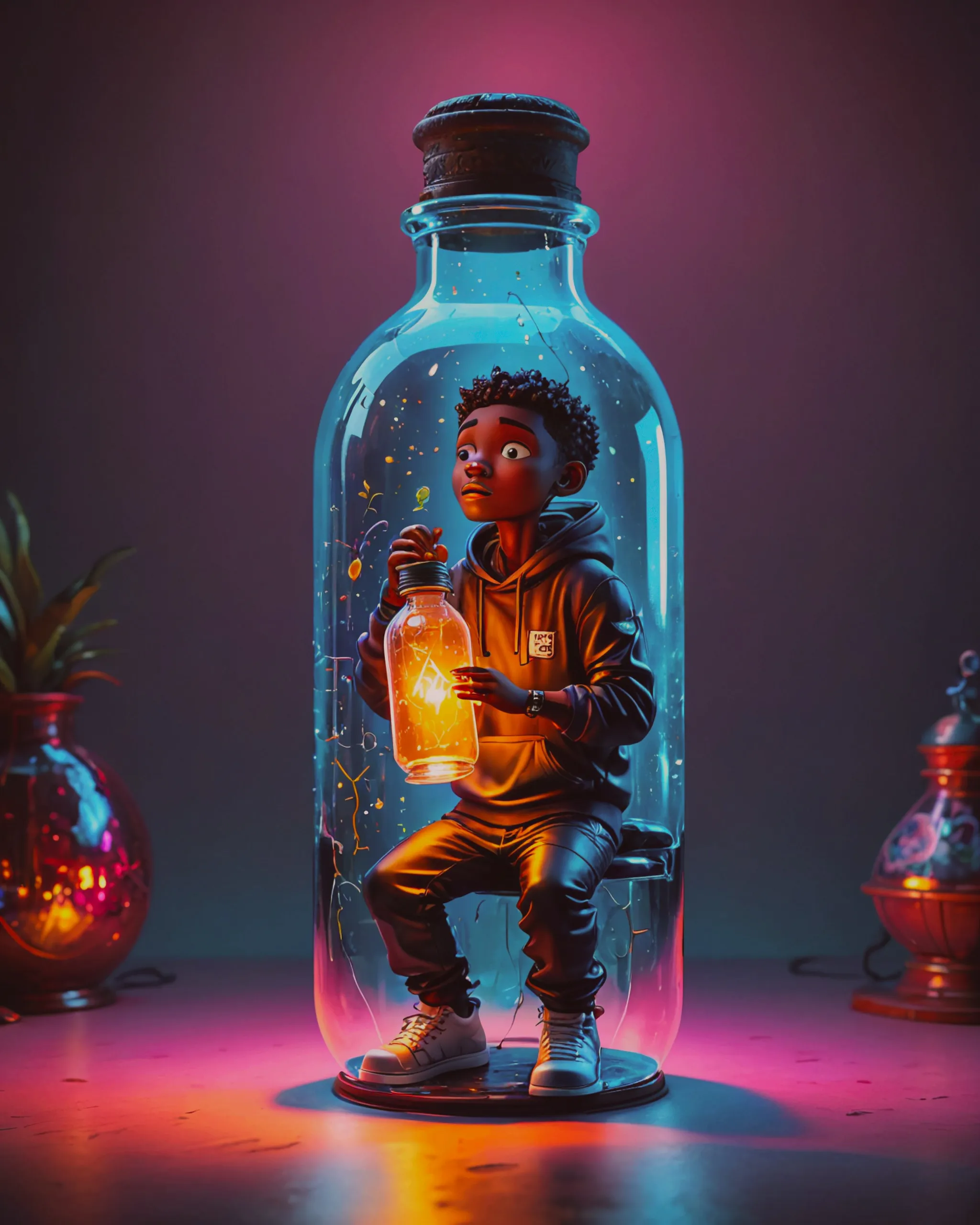 A 3D cartoon art illustration a - Free AI Photo Generator - starryai