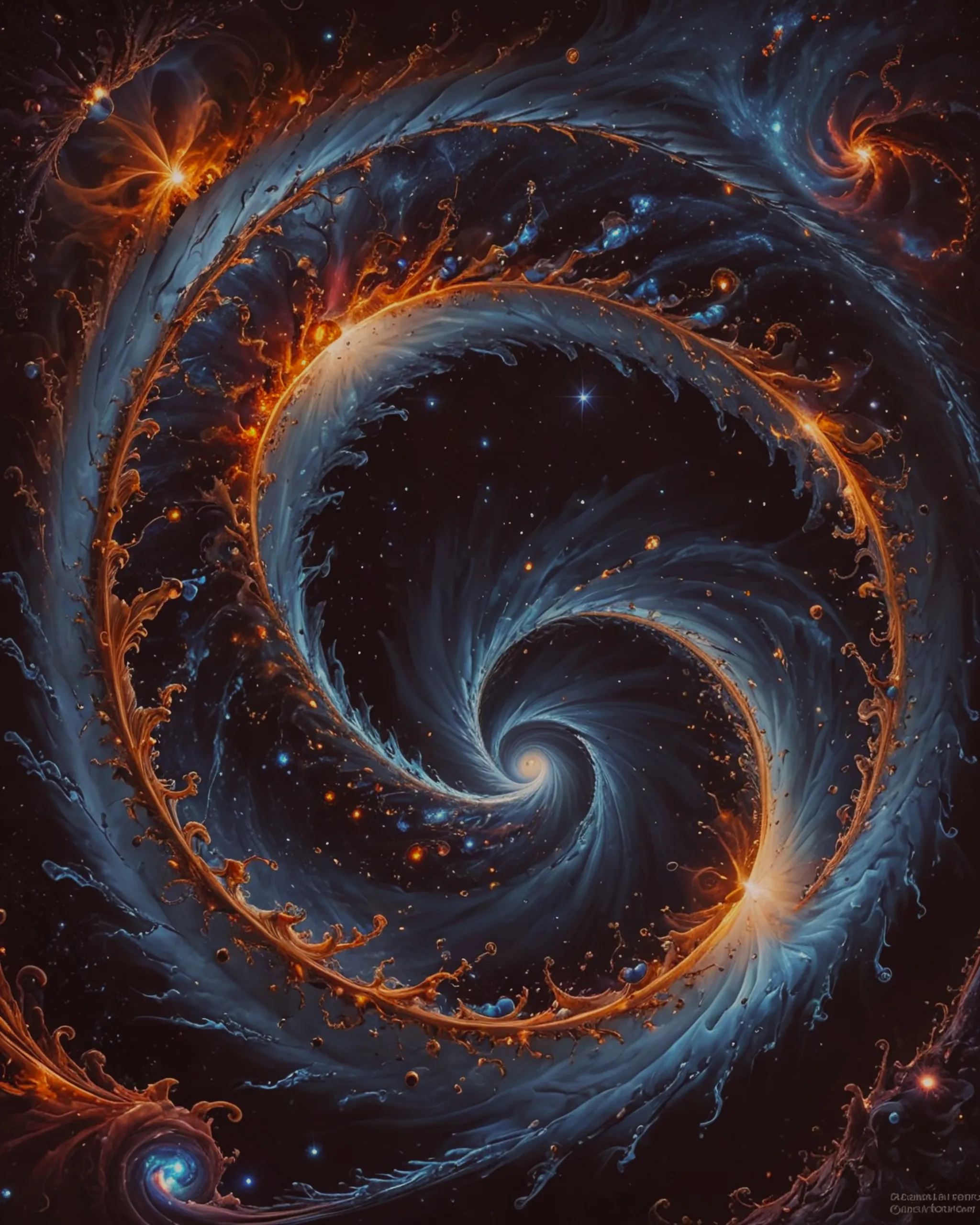Black hole mandelbrot - Free AI Photo Generator - starryai