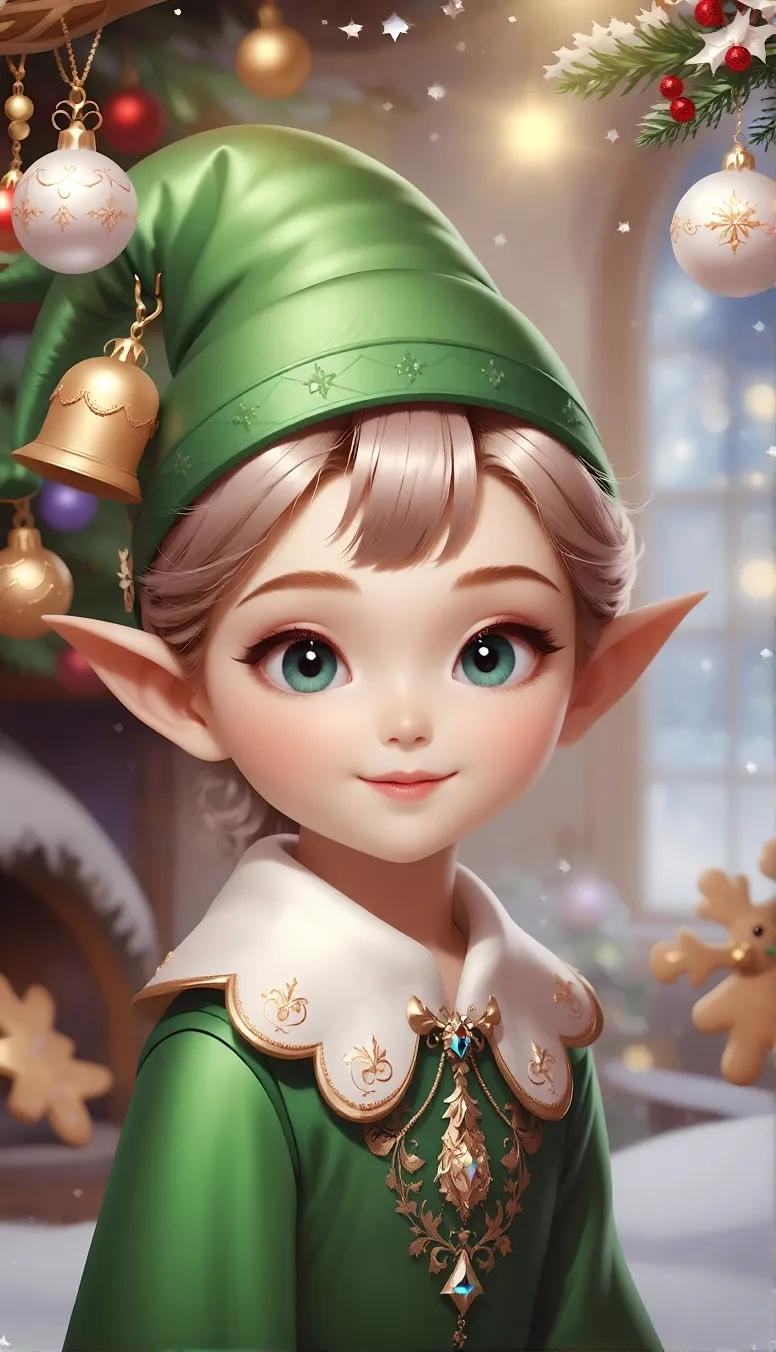 Christmas elf - Free AI Photo Generator - starryai