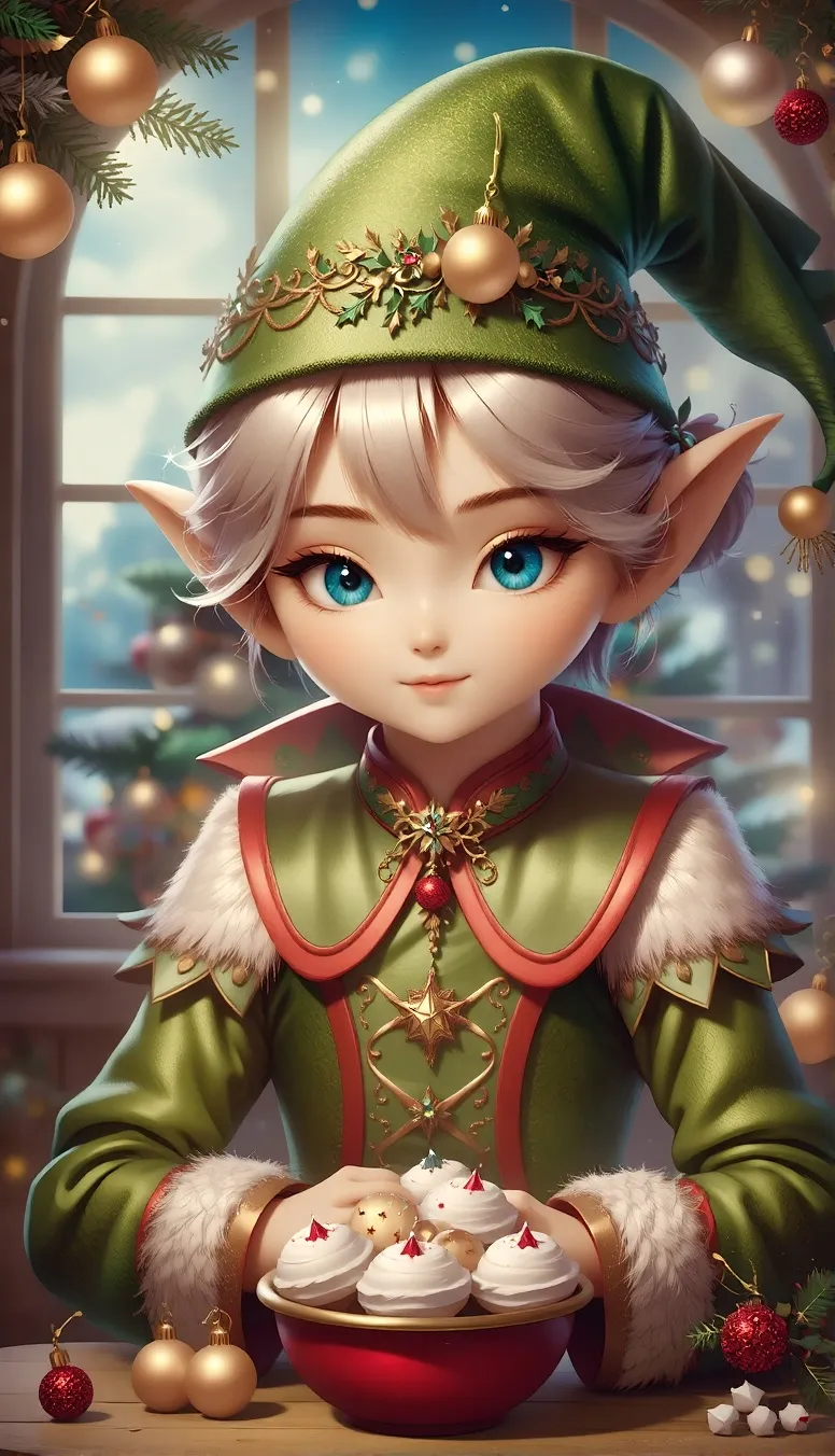 Christmas elf - Free AI Photo Generator - starryai