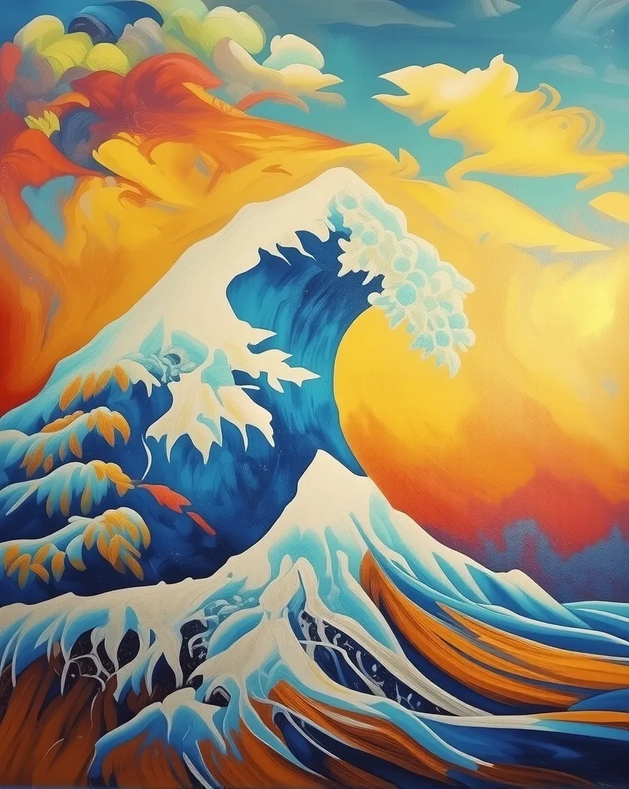 Abstract painting Wassily Big on - Free AI Photo Generator - starryai