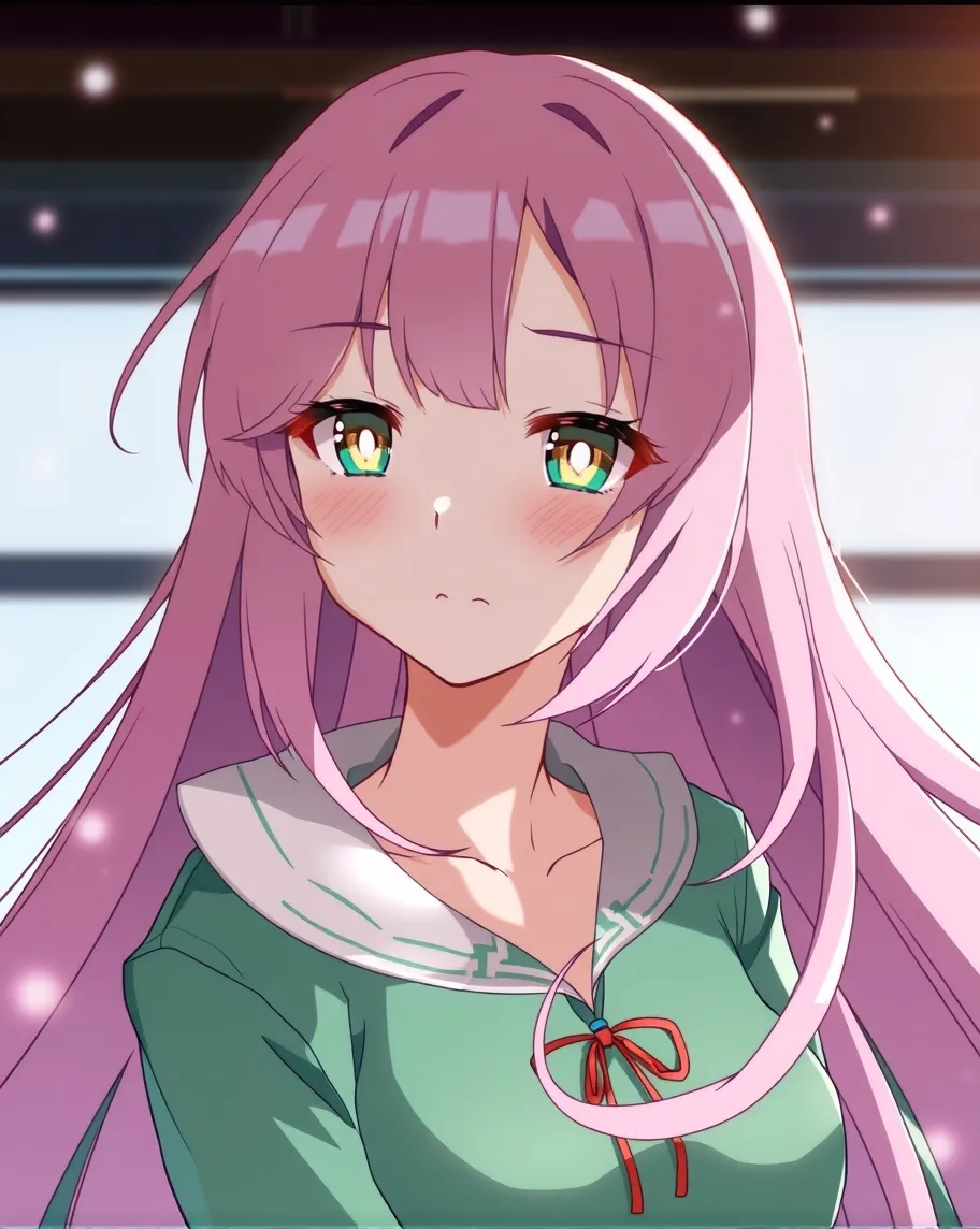 Anime women long pink hair - Free AI Photo Generator - starryai