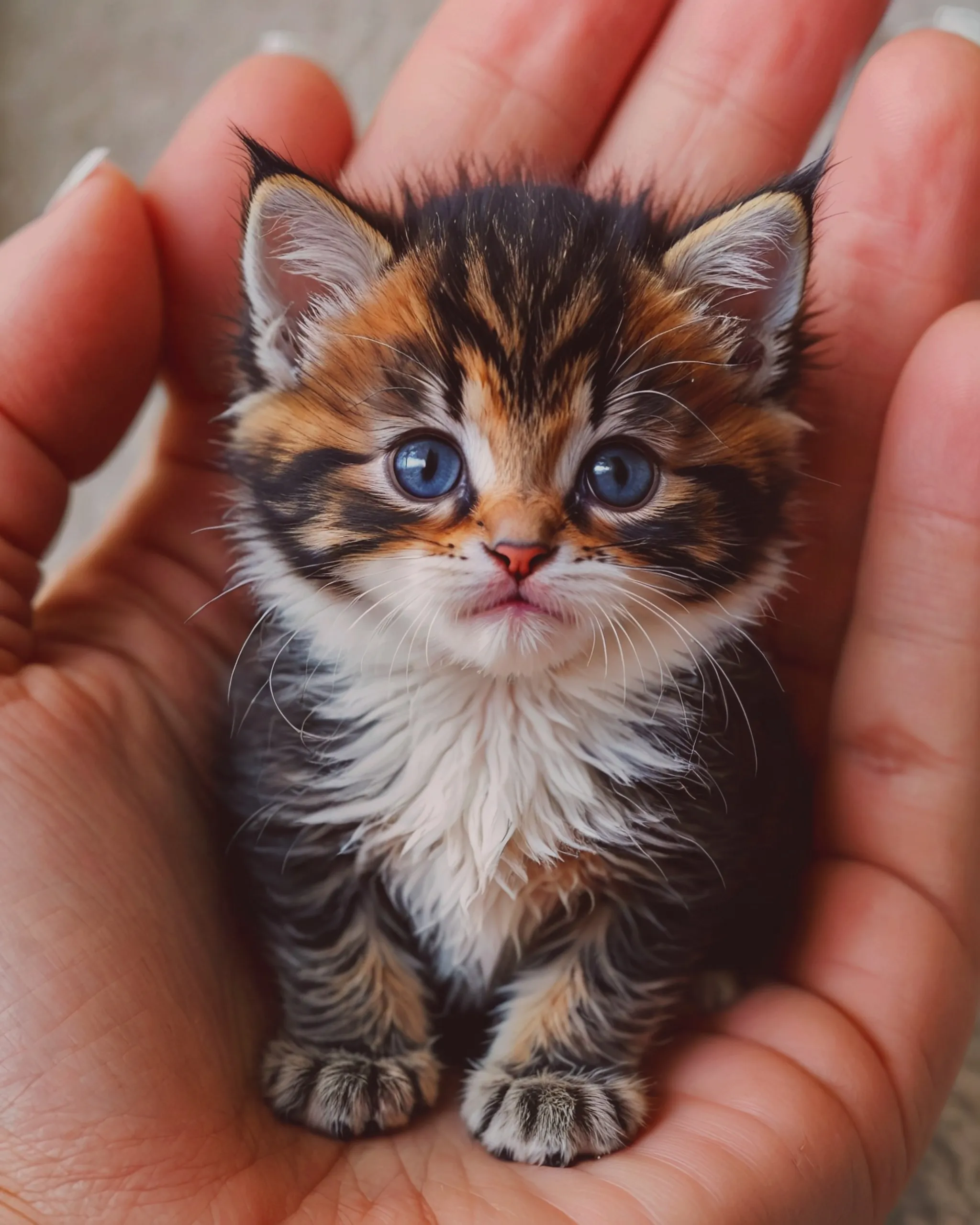 Tiny little baby infent kitten 