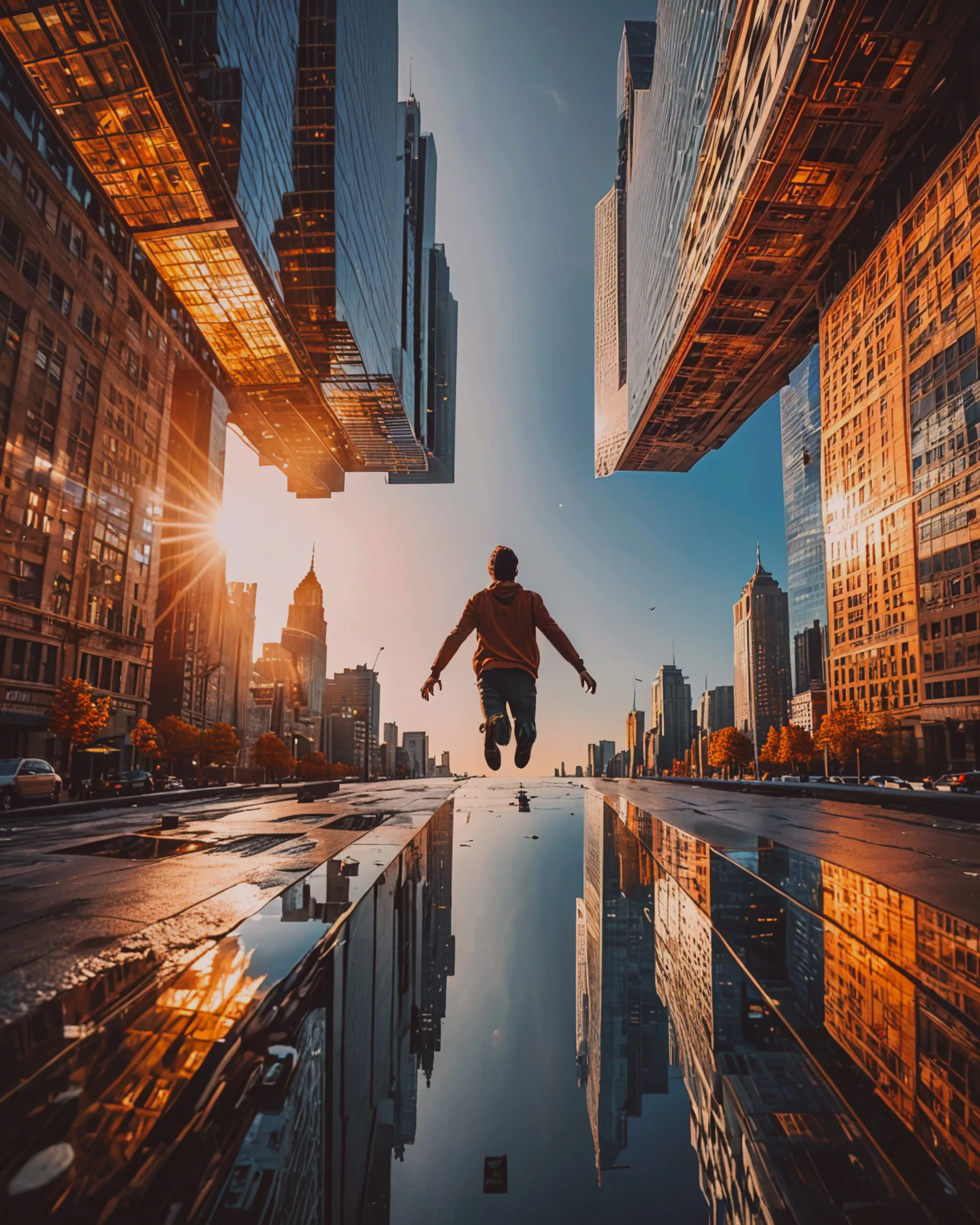 Create image a surreal cityscape - Free AI Photo Generator - starryai