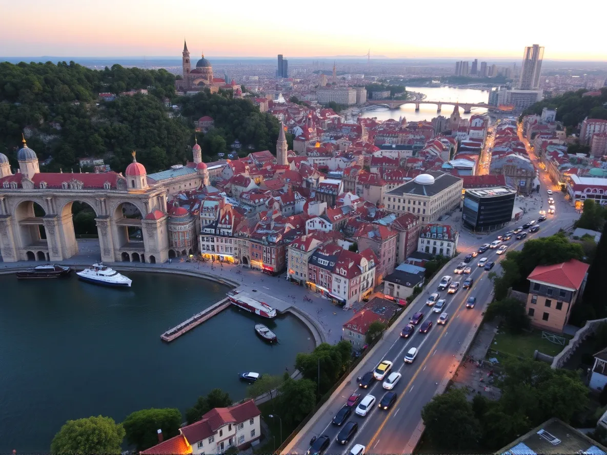 It a beautiful city that wraps on - Free AI Photo Generator - starryai