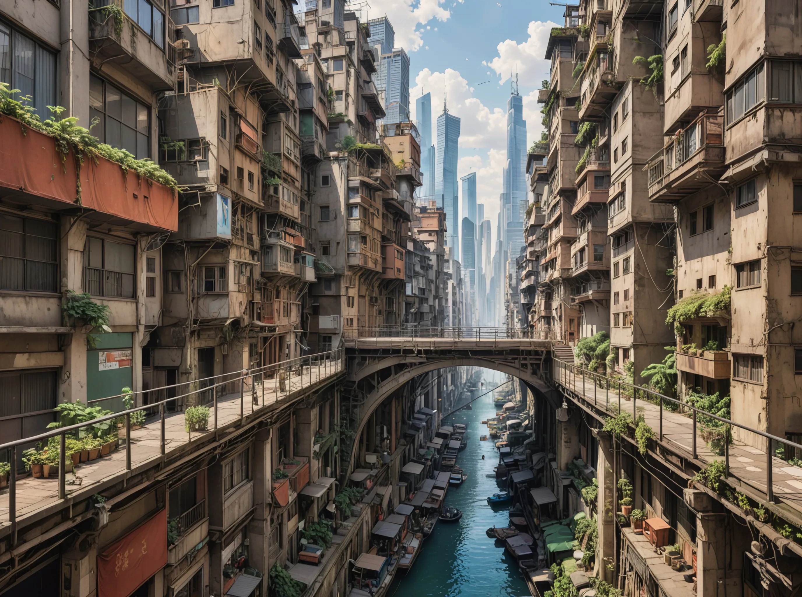 It a beautiful city that wraps - Free AI Photo Generator - starryai