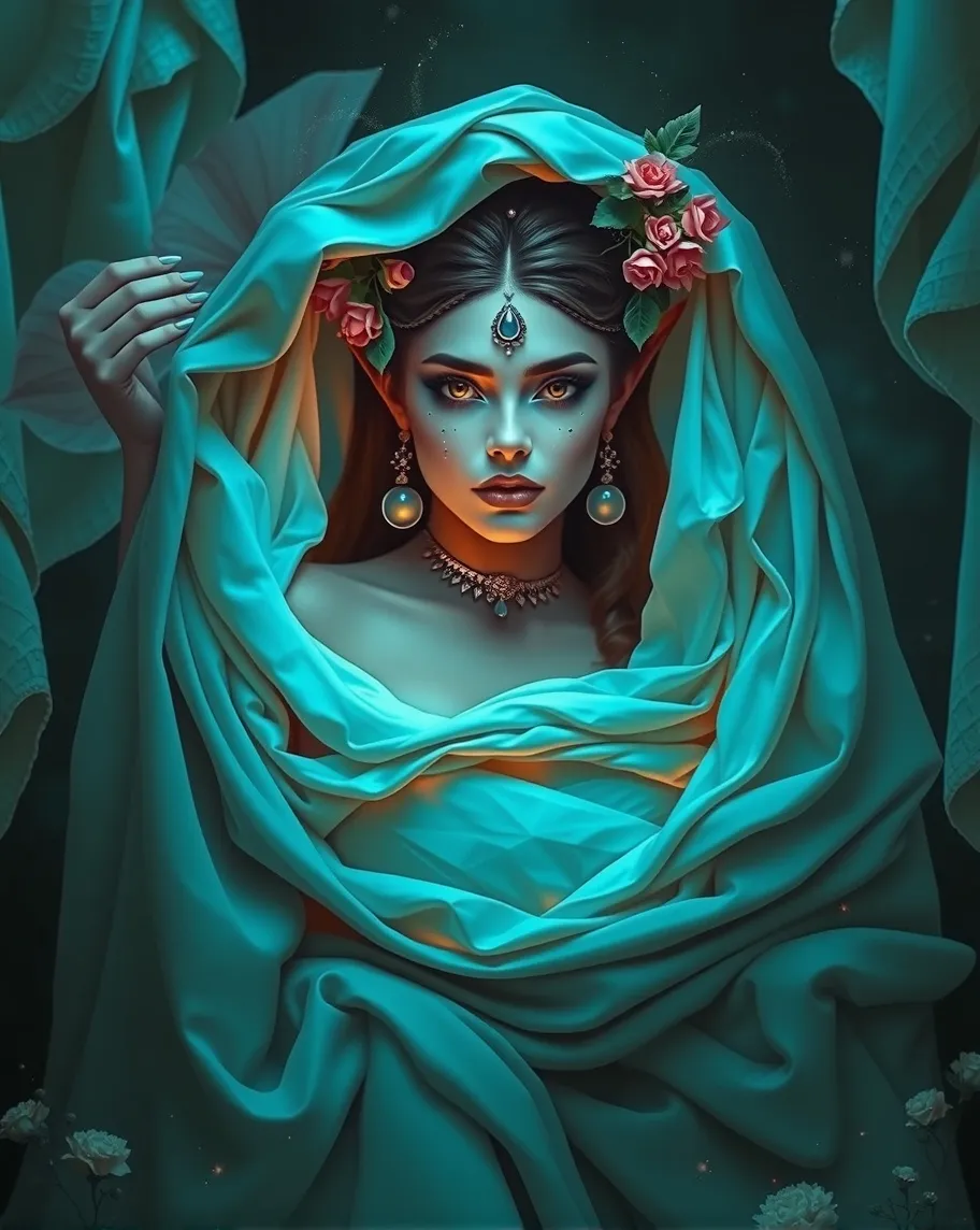 She was Hauntingly beautiful from - Free AI Photo Generator - starryai