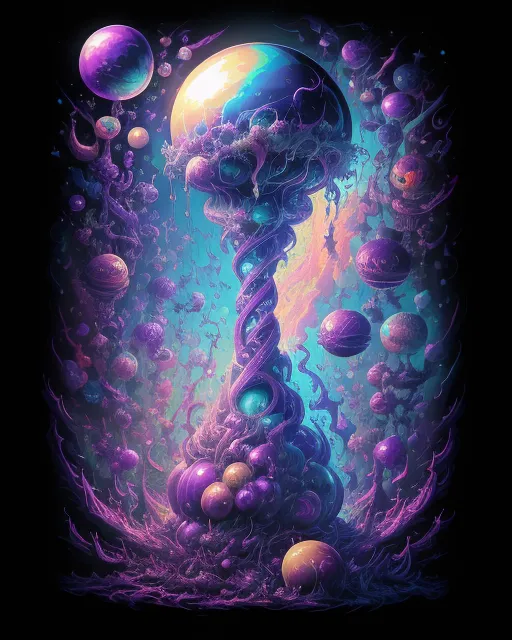 A vast galaxy shape hour glass. - Free AI Photo Generator - starryai