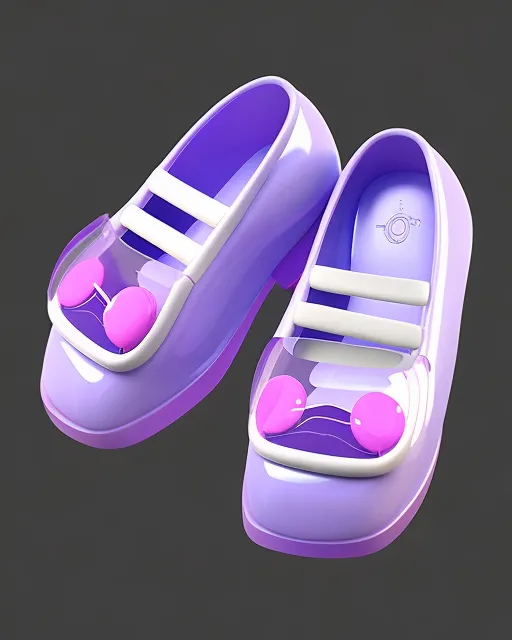 Jelly shoes from the 80s, violet