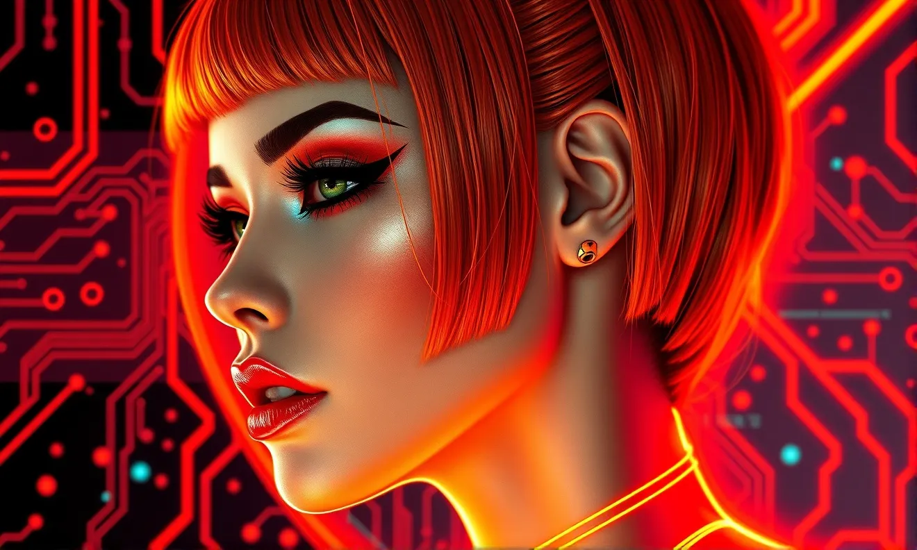 Cyberpunk portrait - Free AI Photo Generator - starryai