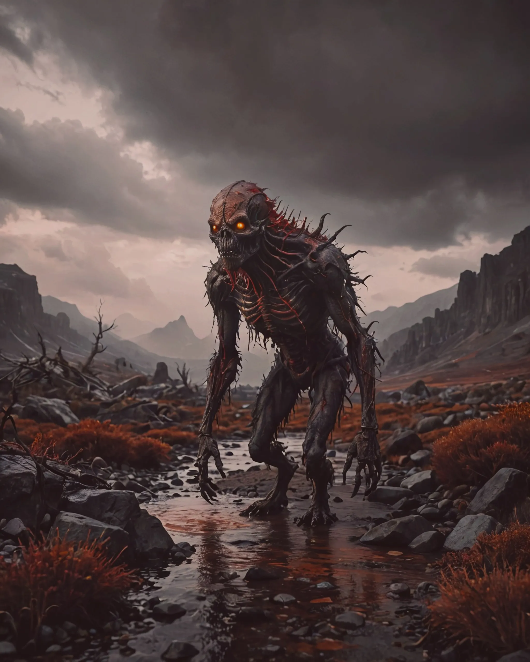 Rot Creature A dark rot creature a gloomy land - Free AI Photo Generator - starryai