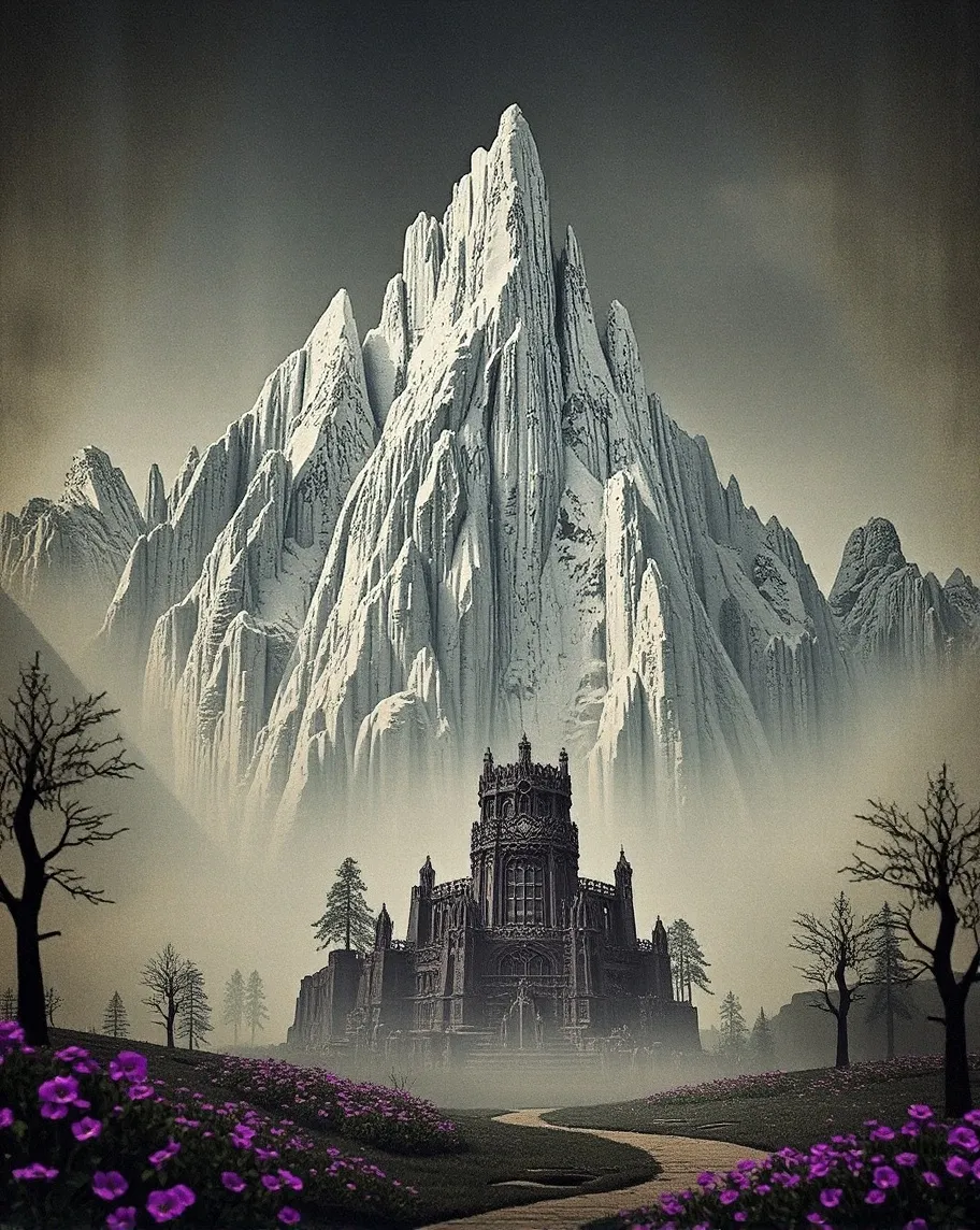 Icy mountain range - Free AI Photo Generator - starryai