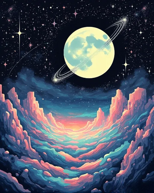Cosmic view - Free AI Photo Generator - starryai