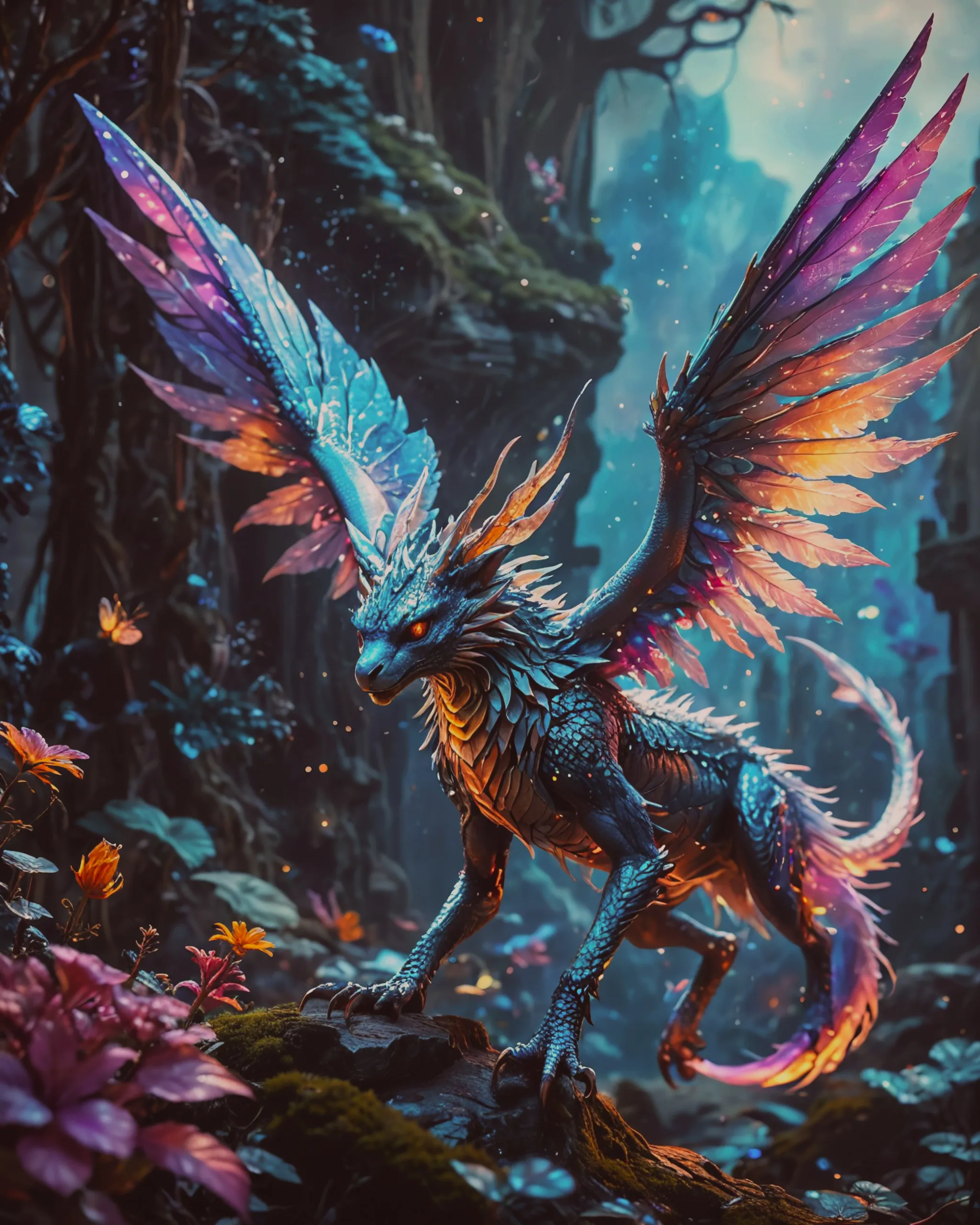 sky opens up reveal angelic down - Free AI Photo Generator - starryai
