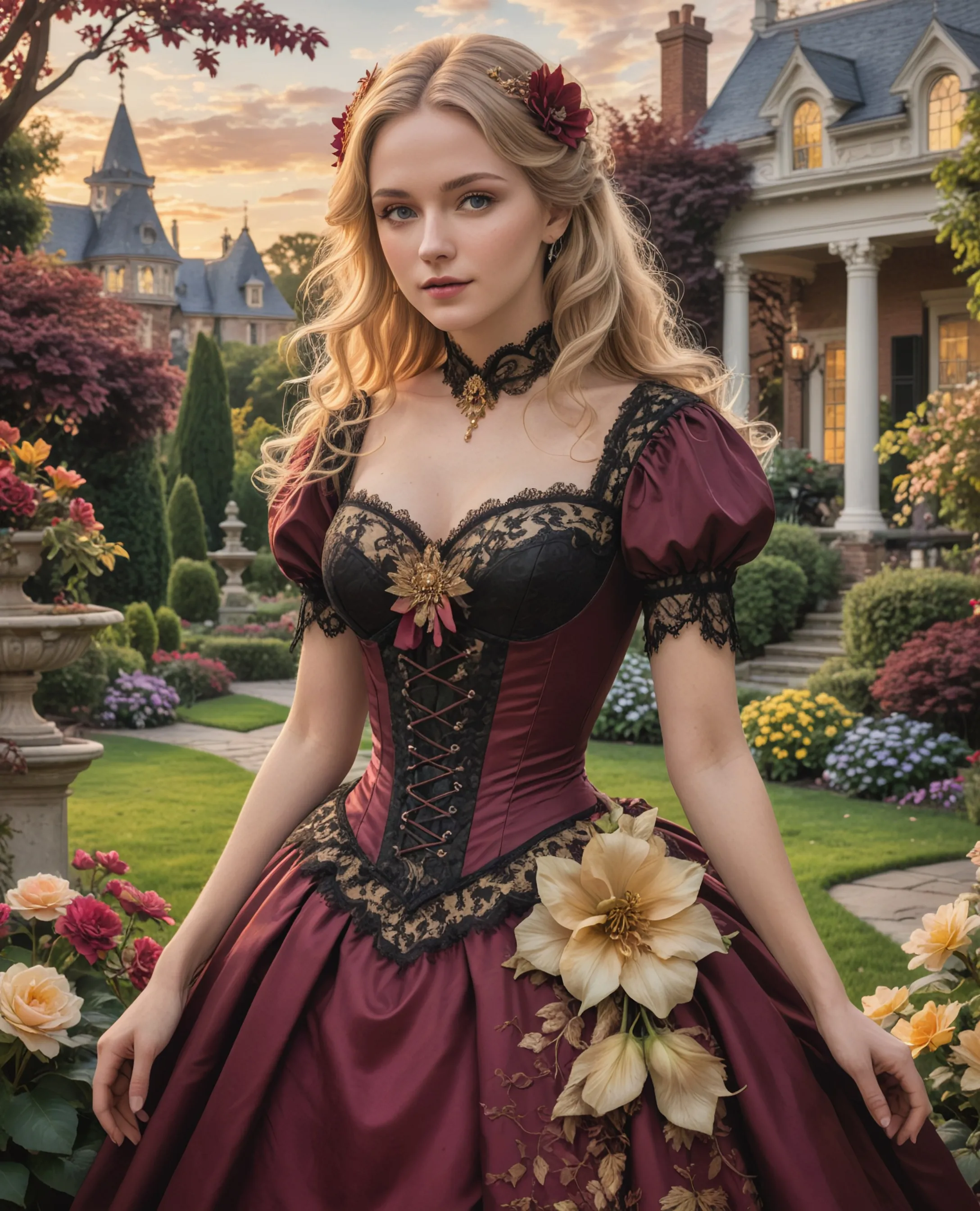 A beautiful Victorian-era woman - Free AI Photo Generator - starryai