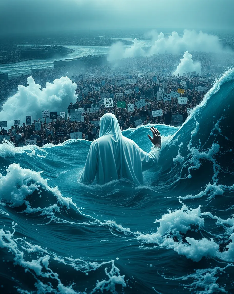 Ocean humanity meets actual from - Free AI Photo Generator - starryai