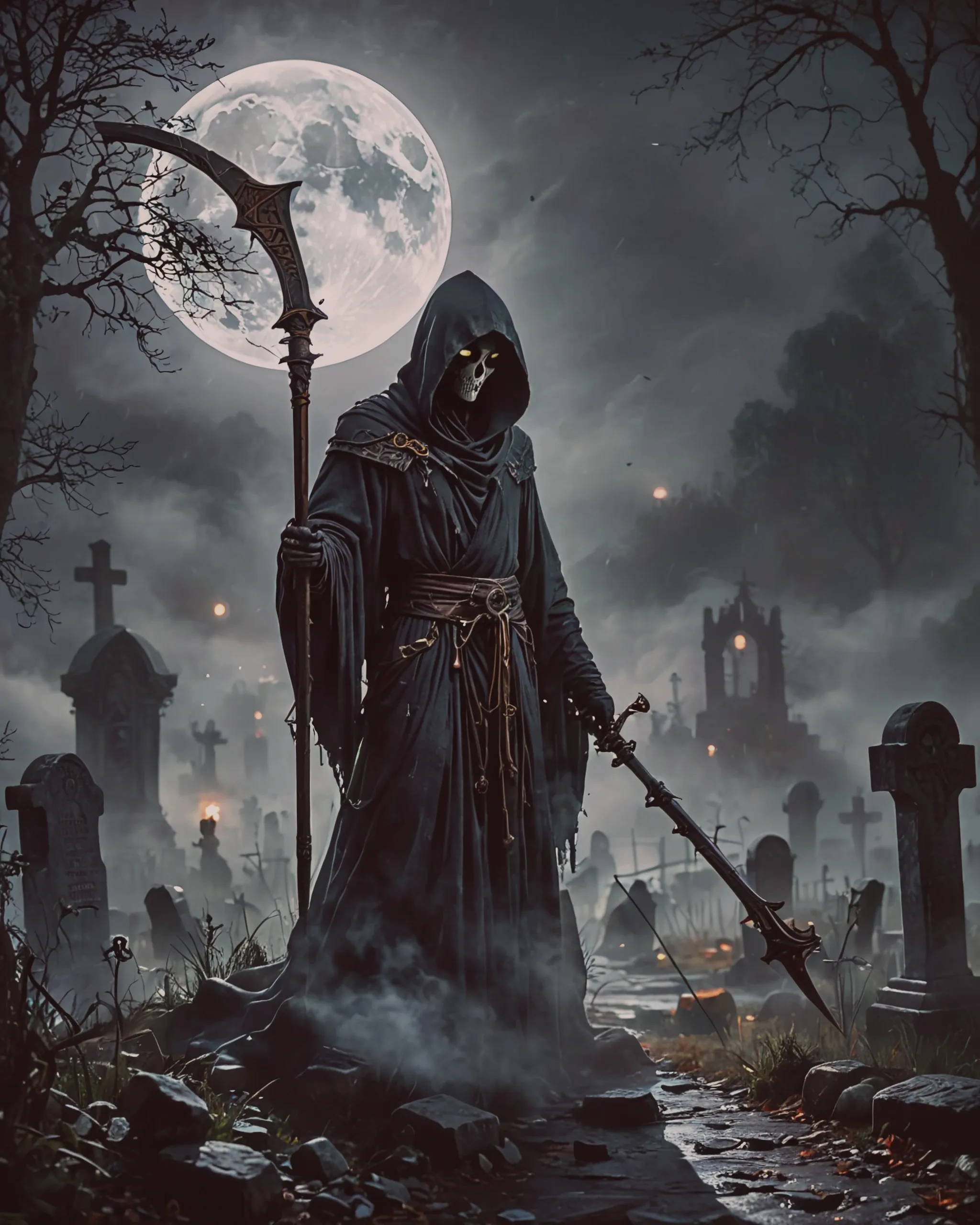 mysterious, hooded figure a a - Free AI Photo Generator - starryai