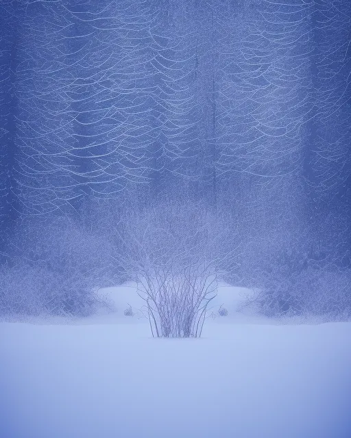 “In heart a snowy meadow towering - Free AI Photo Generator - starryai